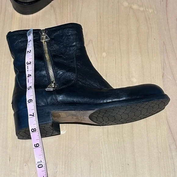 Jimmy Choo Moto Boots, Black Leather, Women'sEU 39